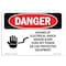 Signmission OSHA Danger Sign, 10" Height, 14" Width, Hazard Electrical Shock Burn Turn Off Power, Landscape OS-DS-D-1014-L-1303 - alternate 1